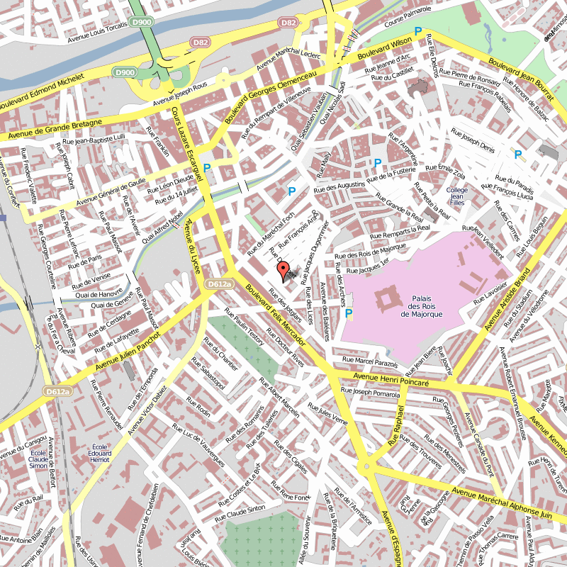 Perpignan city map