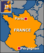 france perpignan map