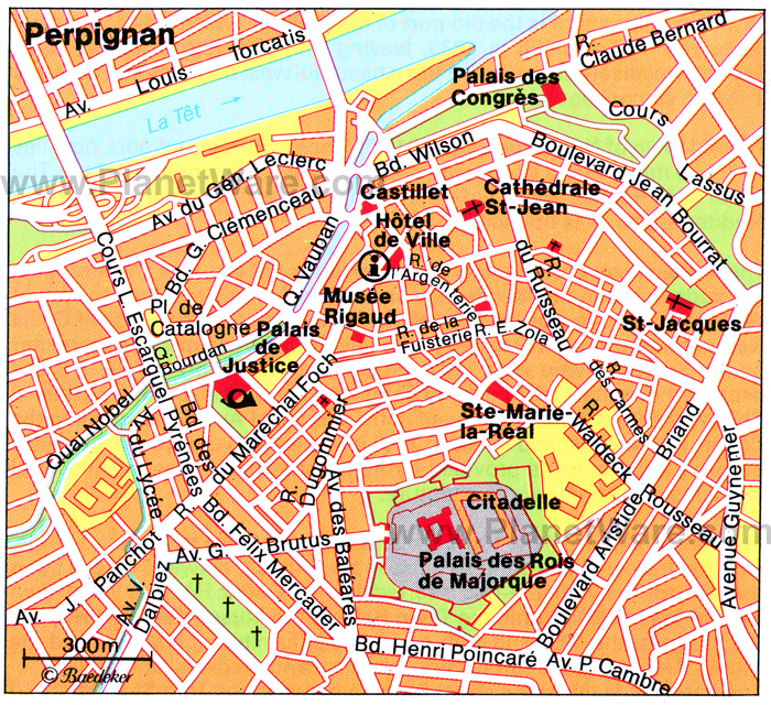 perpignan map