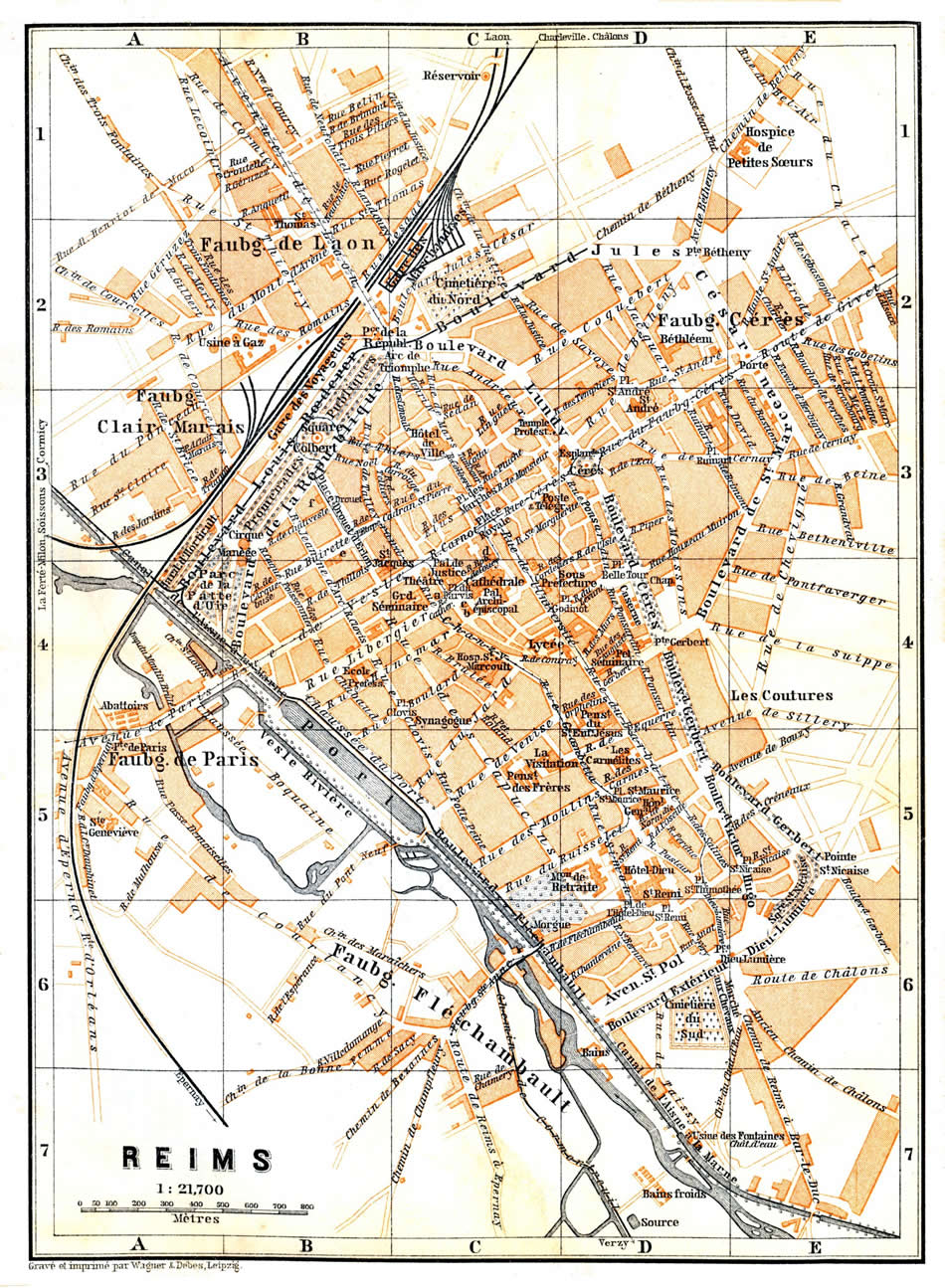 Reims map 1899