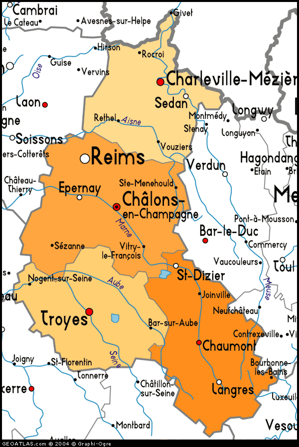 Reims province map