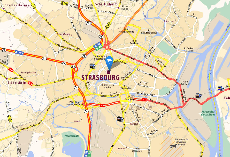 Strasbourg map