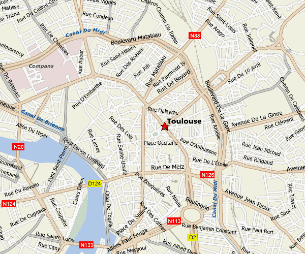 Toulouse road map