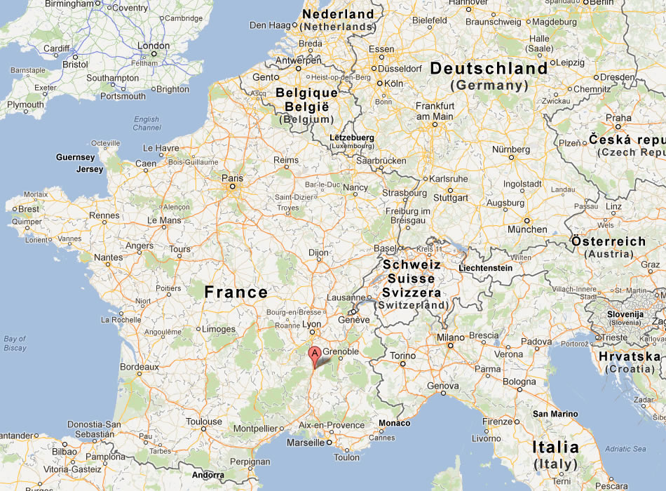 map of Valence france