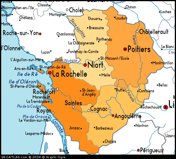 Vienne province map
