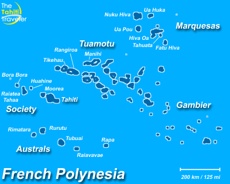 Map Of French Polynesia French Polynesia Map