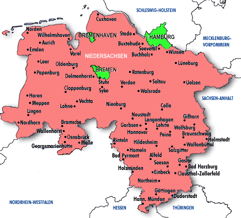 Bremen province map