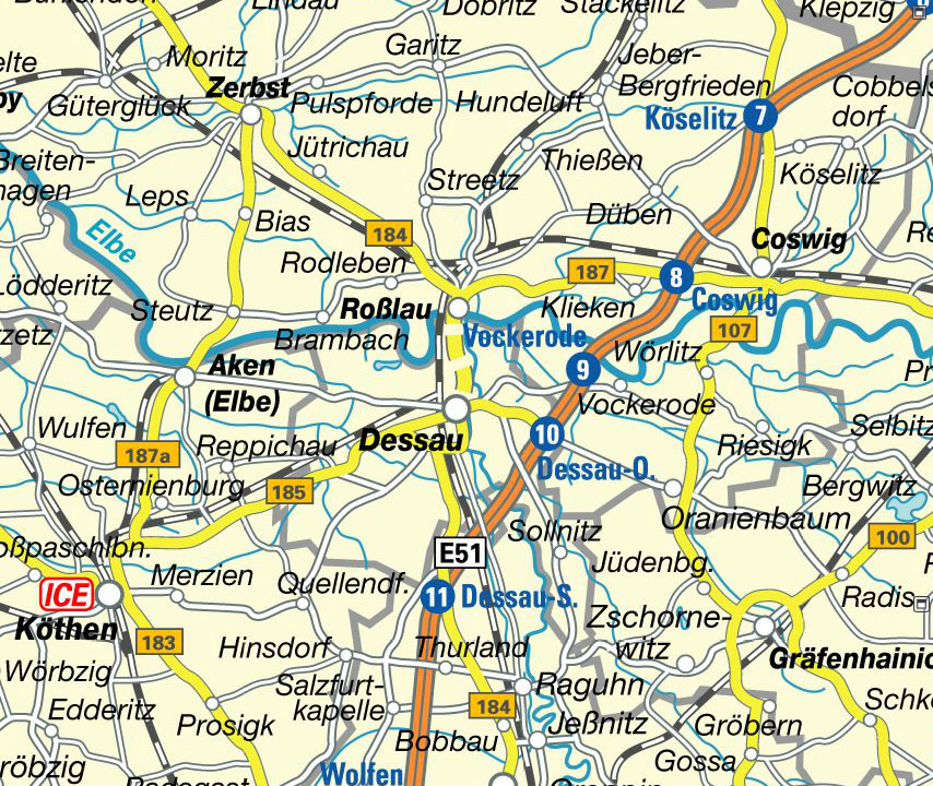 Dessau map