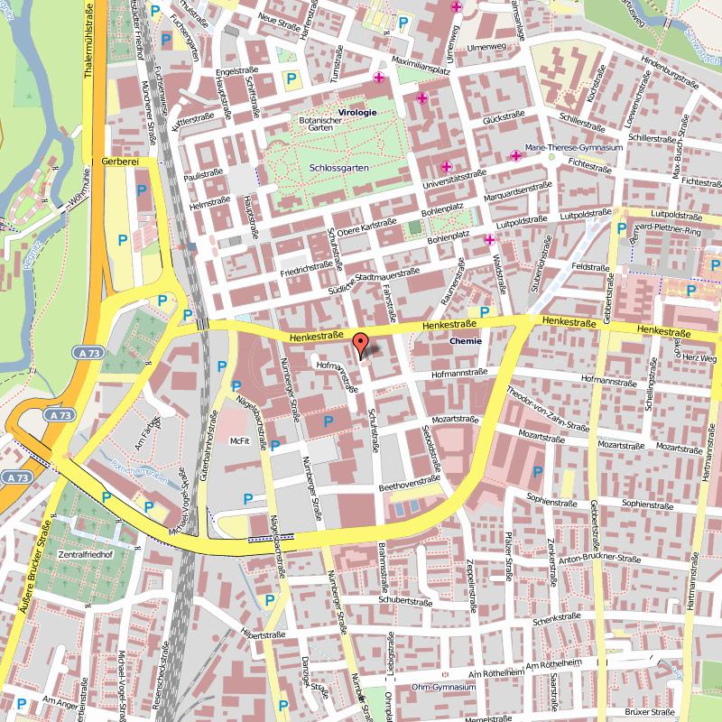 Erlangen city map
