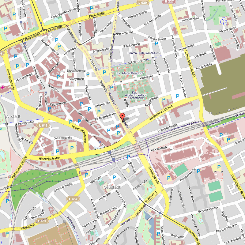 Gelsenkirchen city map