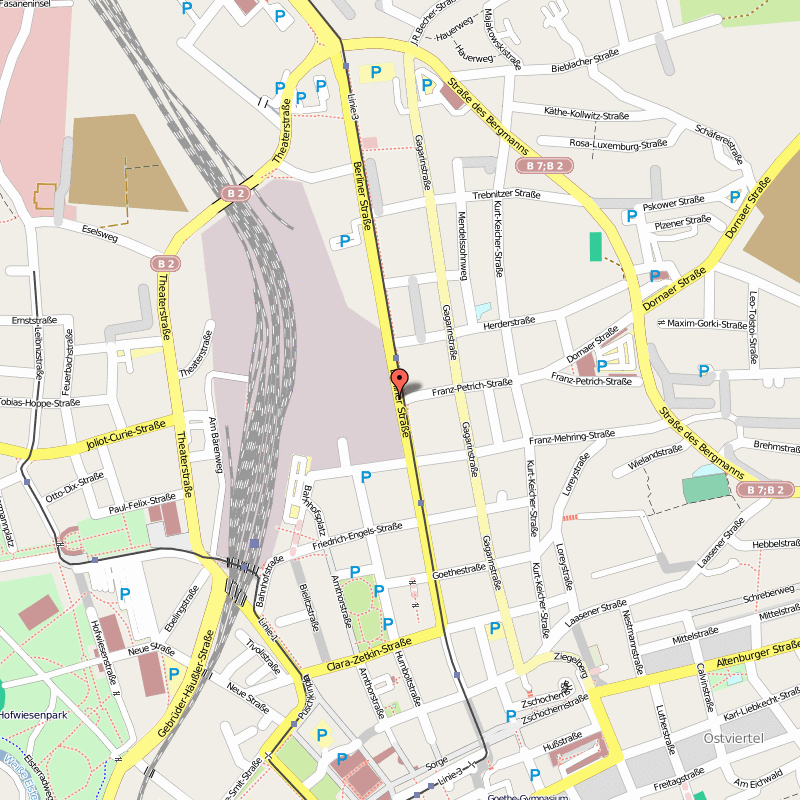Gera city map