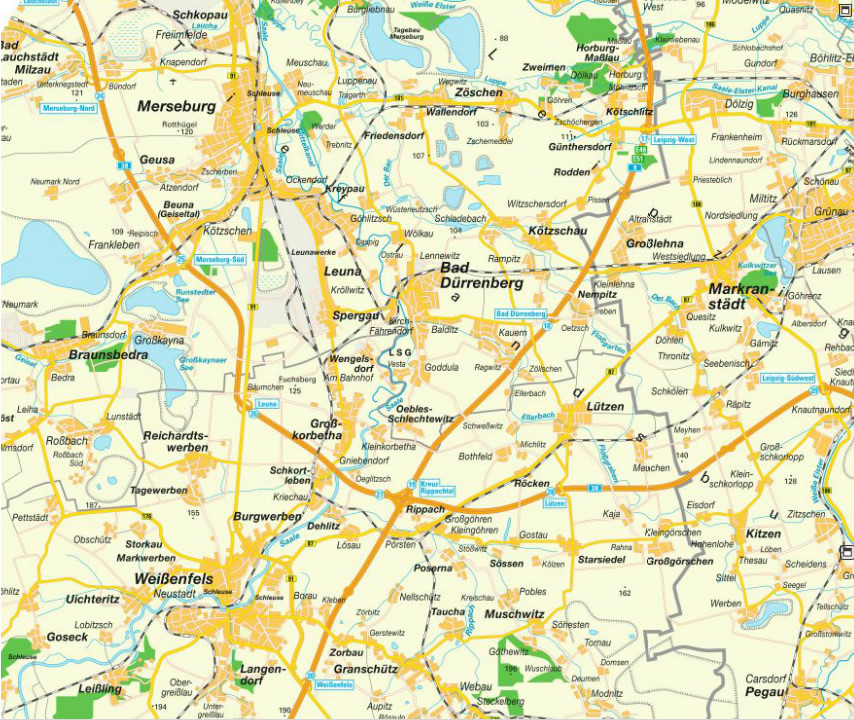 gera city center map