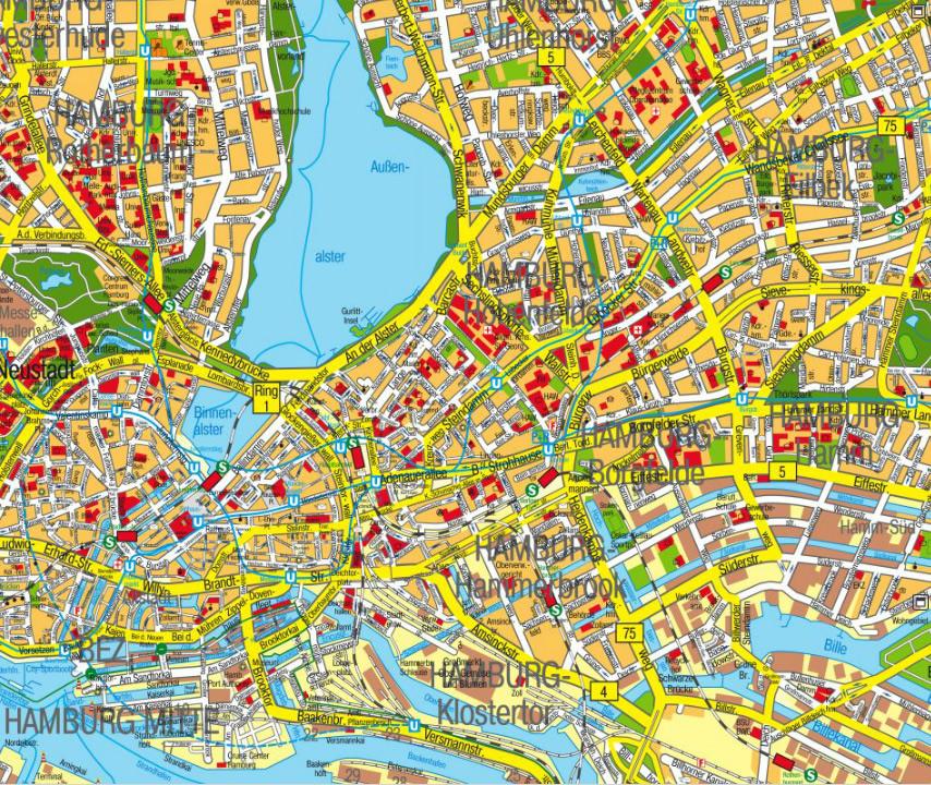Hamburg map