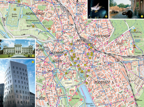 Hannover Tourist Map