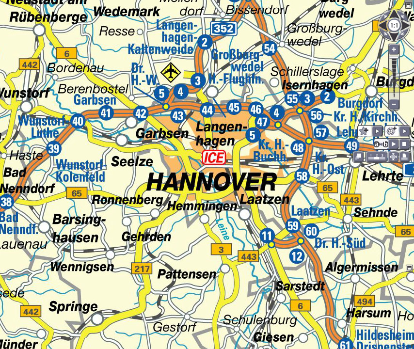 Hannover map