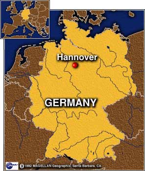 germany Hannover map