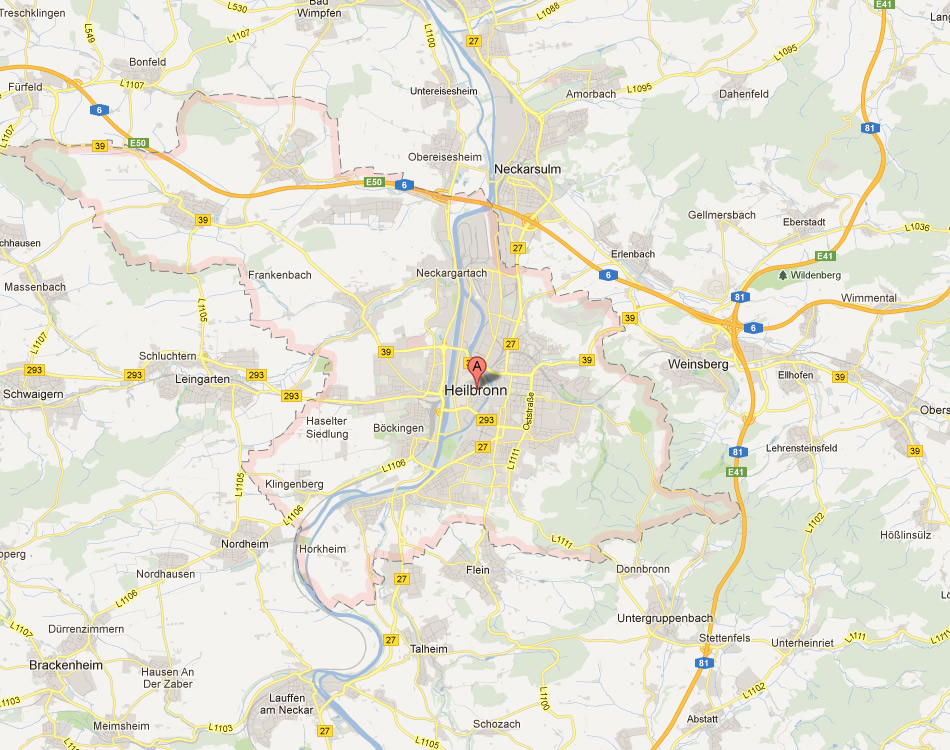 map of Heilbronn