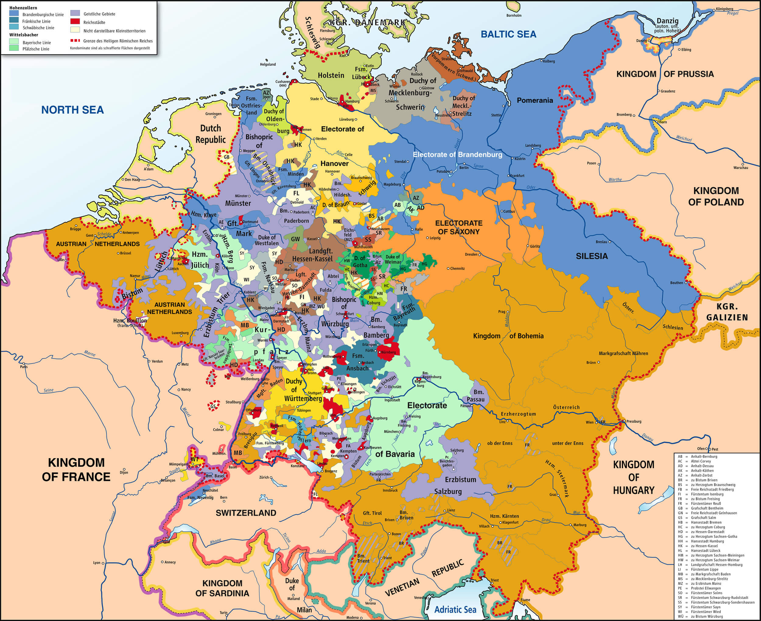 Holy Roman empire 1789 Germany