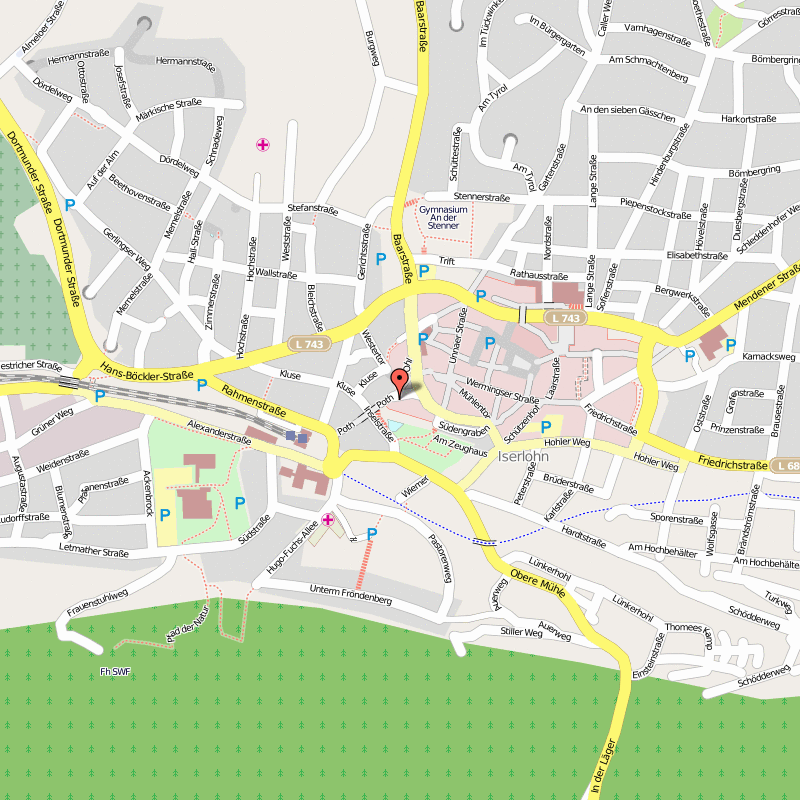 Iserlohn city map