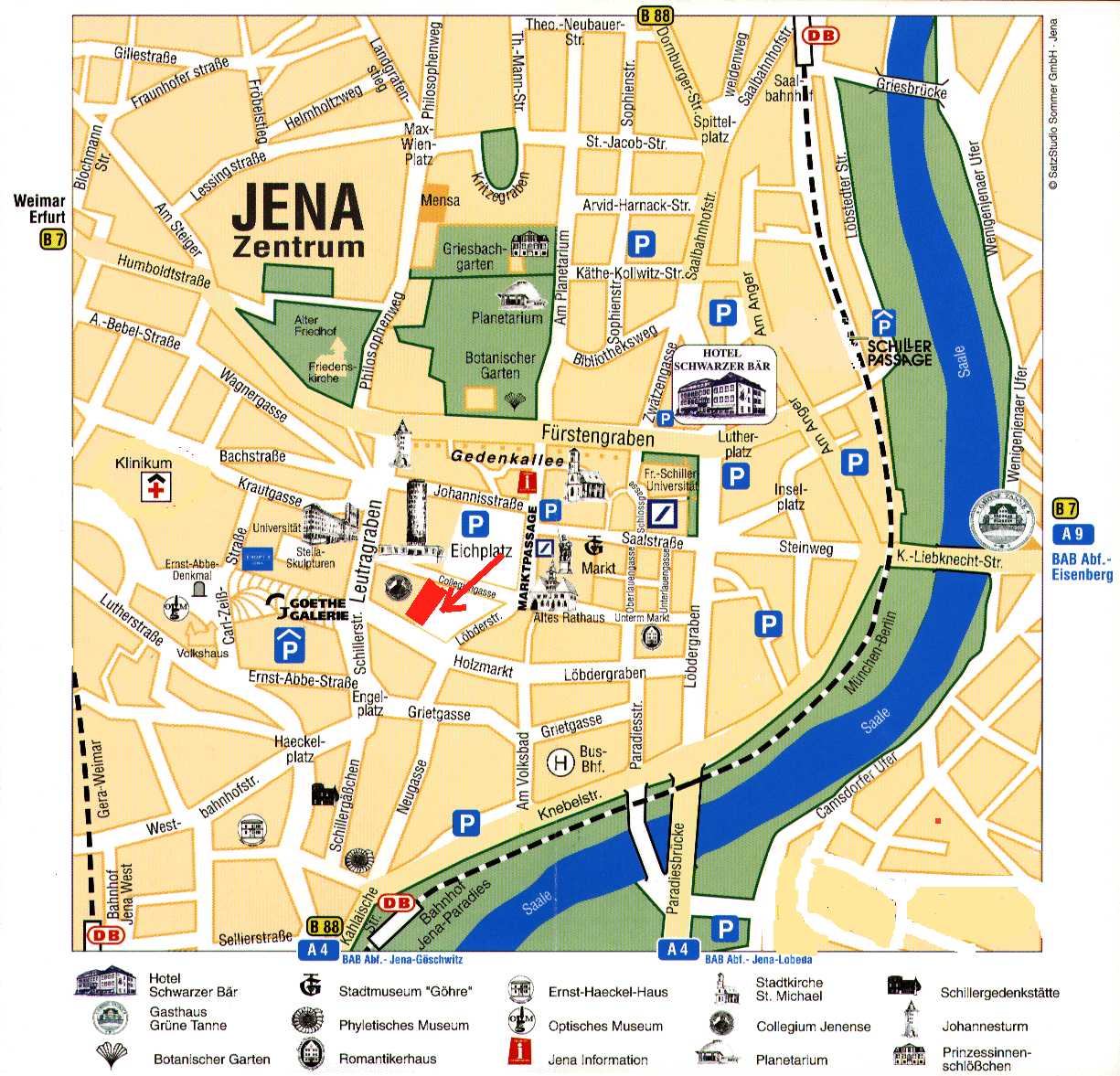 Jena Map Jena Germany Map
