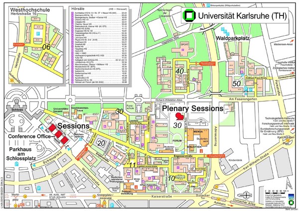 Karlsruhe university map
