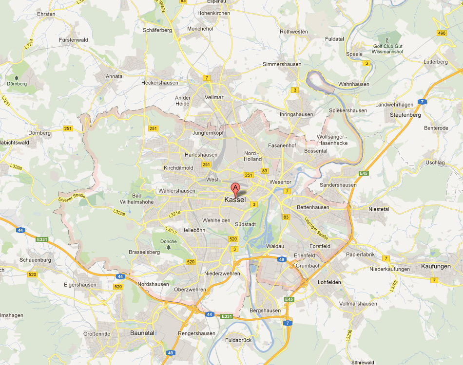 map of Kassel