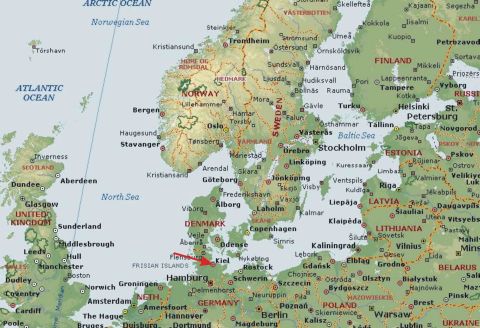 Kiel region map