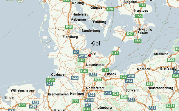 Kiel route map