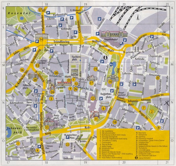 Leipzig Tourist Map
