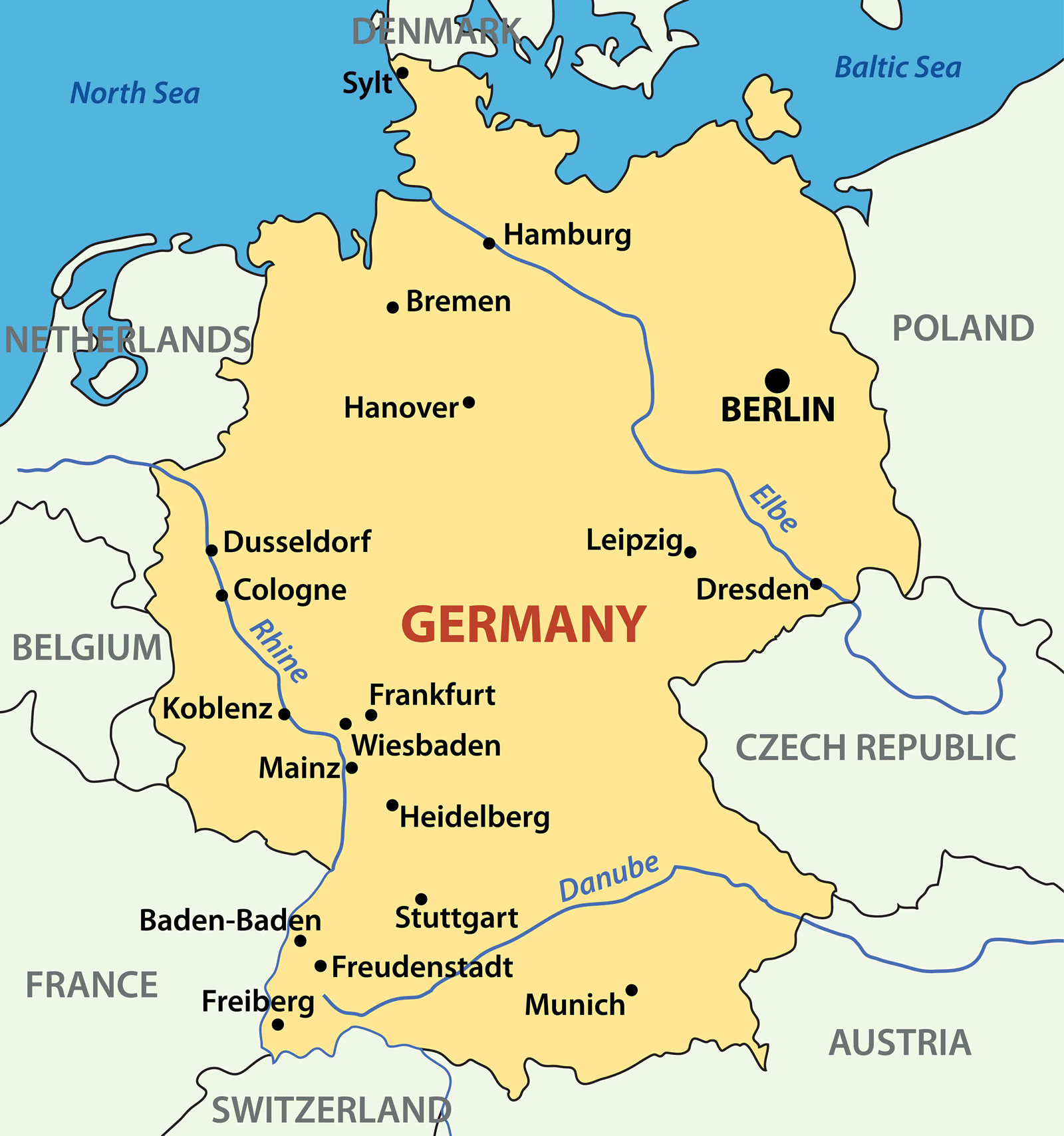 Boundary Map of Germany
