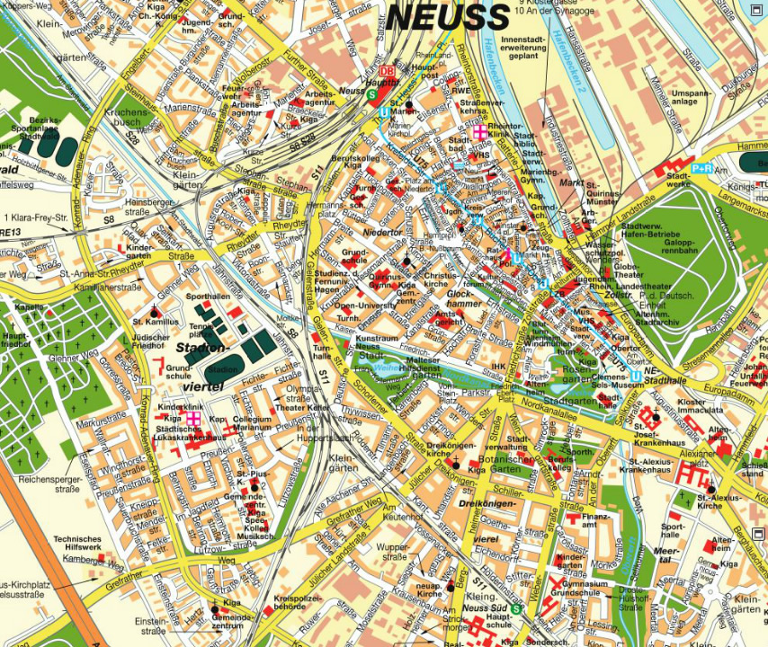 Neuss map