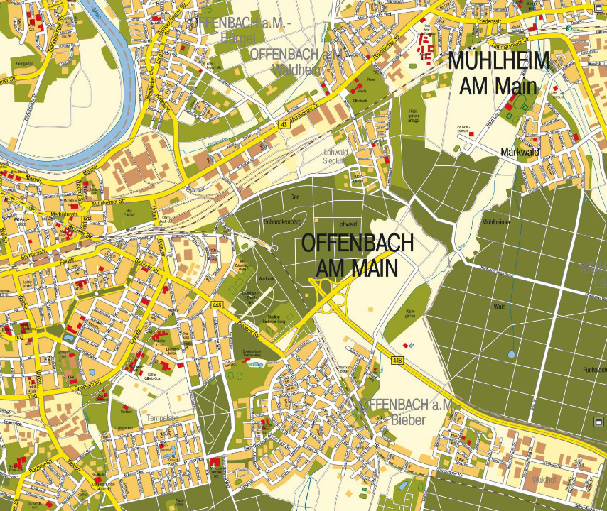 Offenbach map