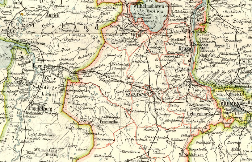Oldenburg historical map