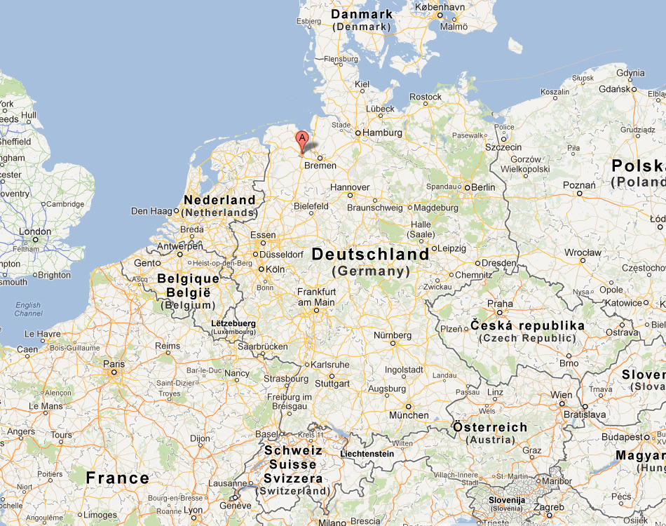 map of Oldenburg germany