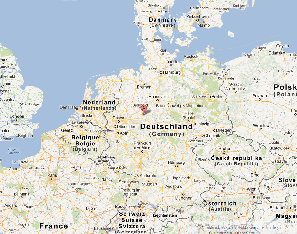 map of Paderborn germany