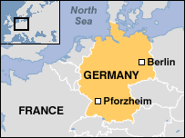 germany Pforzheim map