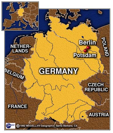 germany potsdam map