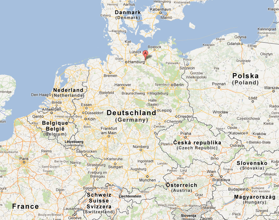 map of Schwerin germany