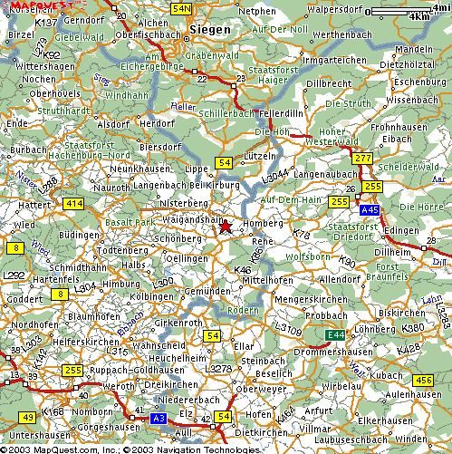 siegen area map