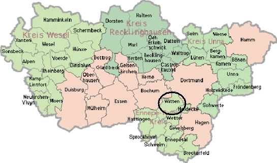 Witten regions map