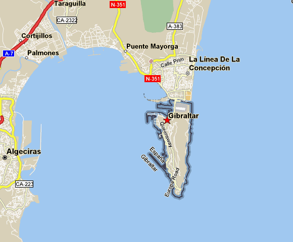 gibraltar map
