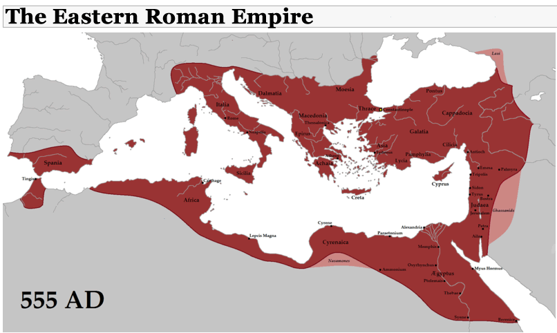 The Eastern Roman Empire Map