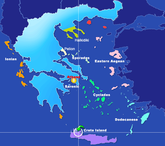 Chania greece map