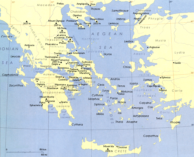 Greece Country Map