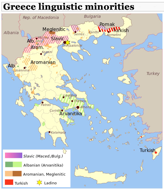 Greece Linguistic Minorities