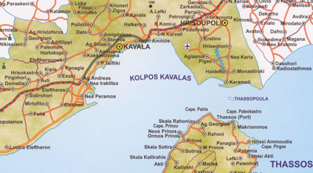 Kavala Map Greece