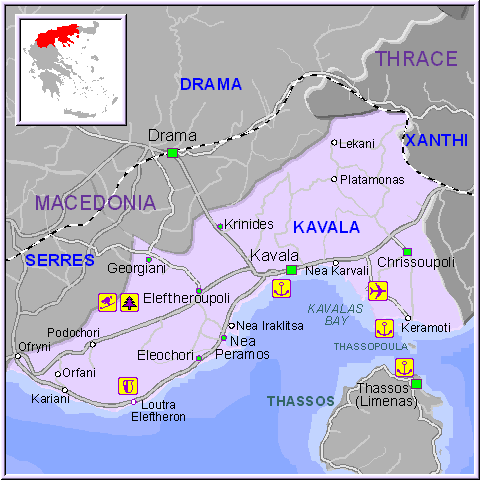 kavala city map