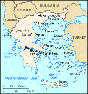 maps of greece