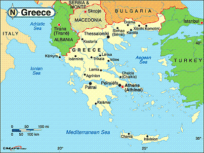Thessaloniki greece map