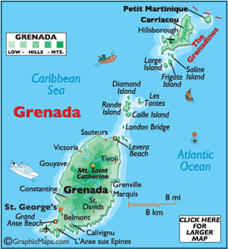 grenada map